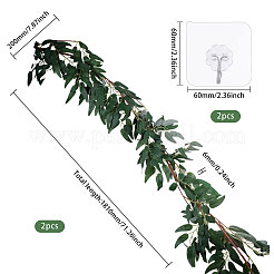 Plastic Artificial Eucalyptus Rattan&nbsp;DIY-WH0671-123