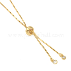 Brass Necklaces&nbsp;NJEW-E089-02G-03