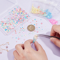 5 Bags 5 Colors Glass Cabochon&nbsp;MRMJ-PH0002-83