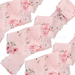 5M Polyester Fringe Flower Printed Ribbon&nbsp;LS-OCOR-WH20006-19B