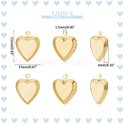 Rack Plating Brass Locket Pendants&nbsp;FIND-UN0015-53B