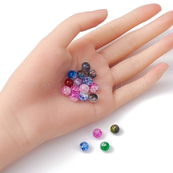 Transparent Crackle Acrylic Beads&nbsp;CACR-YW0001-09A