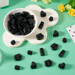 100Pcs 4 Styles Plastic Cord Locks&nbsp;FIND-TA0010-22