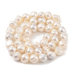 Electroplated Shell Pearl Beads Strands&nbsp;BSHE-C006-01C