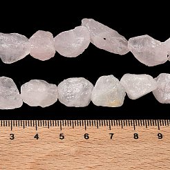 Raw Rough Natural Rose Quartz Beads Strands&nbsp;G-A319-A01-02