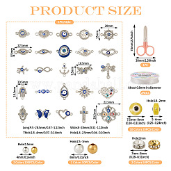 DIY Evil Eye Bracelet Making Kit&nbsp;DIY-TA0004-41