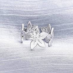 304 Stainless Steel Cuff Rings&nbsp;RJEW-D306-27P-06