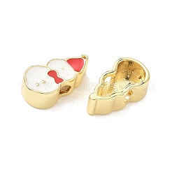 Christmas Brass Enamel Beads&nbsp;KK-I474-G09