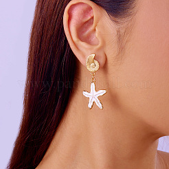 Alloy Enamel Dangle Stud Earrings&nbsp;WGF525D-01