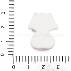 Pink Opaque Panda Resin Cabochons&nbsp;CRES-P037-02C