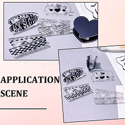 10Pcs 5 Styles Acrylic Clips&nbsp;AJEW-SP0004-52