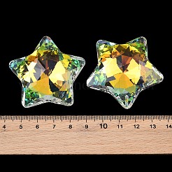 Electroplated Glass Pendants&nbsp;GLAA-G122-05G