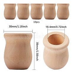 Unfinished Blank Wooden Vase&nbsp;WOOD-GF0001-04