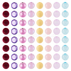 120Pcs 8 Styles Acrylic Beads&nbsp;MACR-TA0002-95
