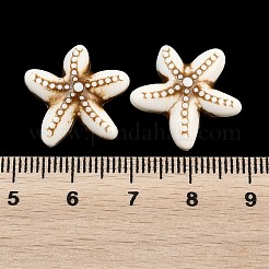 Ocean Theme Spray Painted Opaque Acrylic Beads&nbsp;ACRP-F003-02E