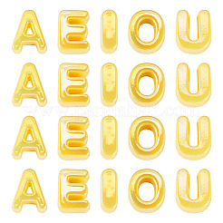 50Pcs 5 Styles UV Plating Opaque Acrylic Beads&nbsp;PACR-TA0001-31B