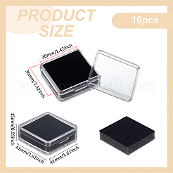 Square PS Plastic Loose Diamond Gemstone Storage Boxes&nbsp;CON-WH0095-140A-02