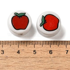 Christmas Theme Glazed Porcelain Beads&nbsp;PORC-NH0001-01B