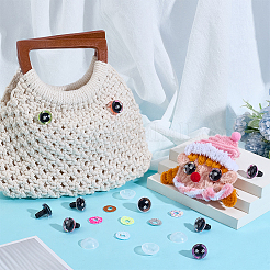 60Sets 10 Colors Plastic Doll Craft Eyes&nbsp;DIY-PH0030-50