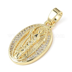 Brass Micro Pave Cubic Zirconia Pendants&nbsp;ZIRC-I356-02G-02