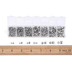 1Box 260pcs/box Tibetan Style Alloy Spacer Beads Large Hole&nbsp;TIBEB-TA0001-01AS