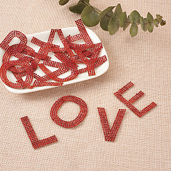 Glitter Hotfix Rhinestone Iron on Patches&nbsp;DIY-CD0001-10C