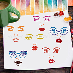 4Pcs 4 Styles PET Hollow Out Drawing Painting Stencils&nbsp;DIY-WH0394-0137
