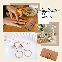 1Pc PU Leather Jewelry Rolls&nbsp;ABAG-CL0001-42