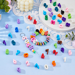 60Pcs Opaque Acrylic Beads&nbsp;OACR-DC0001-46