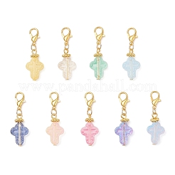 9Pcs Glass Pendant Decorations&nbsp;X1-HJEW-JM03929-01
