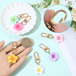 12Pcs 6 Colors Resin Pendant Decorations&nbsp;HJEW-SC0002-81