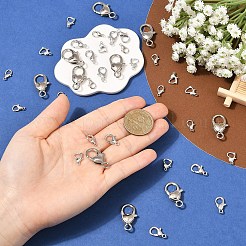 40Pcs 4 Styles Zinc Alloy Lobster Claw Clasps&nbsp;FIND-YW0012-93