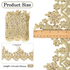 2.6 Yards Flower Lace Trim&nbsp;OCOR-WH20003-16B