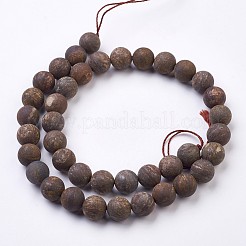 Natural Bronzite Bead Strands&nbsp;G-J376-32-10mm