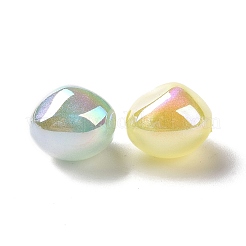 UV Plating Rainbow Iridescent ABS Plastic Glitter Beads&nbsp;KY-G025-07