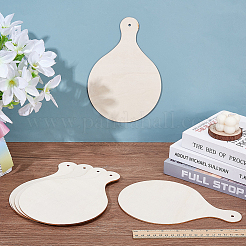 8Pcs Unfinished Wood Paddle Chopping Board with Handle&nbsp;DIY-AR0005-17