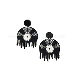 Easter Alloy Acrylic Dangle Stud Earrings&nbsp;FS-WG64282-02