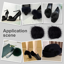 Faux Mink Fur Shoe Decorations&nbsp;AJEW-WH0518-96