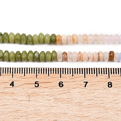 Opalite & Watermelon Stone Glass & Natural Chinese Southern Jade & Quartz Crystal & Rhodonite Beads Strands&nbsp;G-Z135-C01-2x4mm