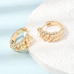 Brass Hoop Earrings for Women&nbsp;KK-CBACA55-14G
