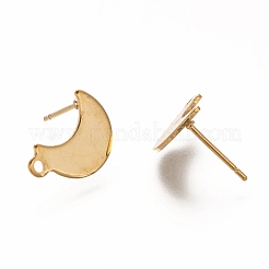 304 Stainless Steel Stud Earring Findings&nbsp;STAS-I176-10G