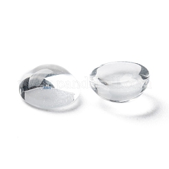 Transparent Half Round Glass Cabochons&nbsp;GGLA-R027-8mm