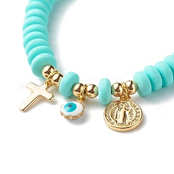 Stretch & Beaded & Link Chain Bracelets Sets&nbsp;BJEW-JB06563-02