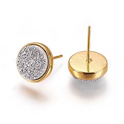 Druzy Resin Earrings&nbsp;KK-E724-L-04G