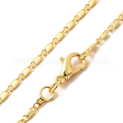 1.5mm Rack Plating Brass Oval Link Chain Necklaces for Women Men&nbsp;MAK-L044-32G