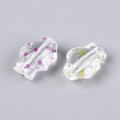 Printed Transparent Acrylic Beads&nbsp;TACR-T029-11M