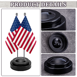 Plastic Mini Flag Stands&nbsp;FIND-WH0139-921B