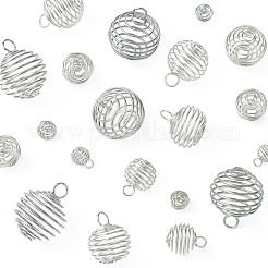 20Pcs 4 Styles Iron Wire Pendants&nbsp;IFIN-FS0001-46P