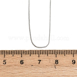 0.8MM Brass Box Chain Adjustable Slider Necklaces&nbsp;KK-H533-09B-P