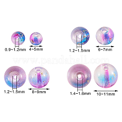 4 Styles Transparent Spray Painted Glass Beads&nbsp;GLAA-CJ0001-42